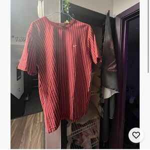 Nike Men's Red Striped Shirt